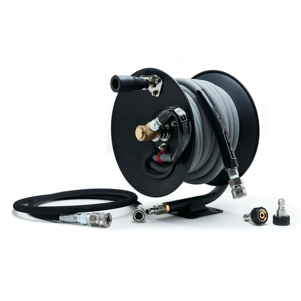 MTM PREMIUM HOSE REEL KIT - (50', 100') NON-MARKING GREY
