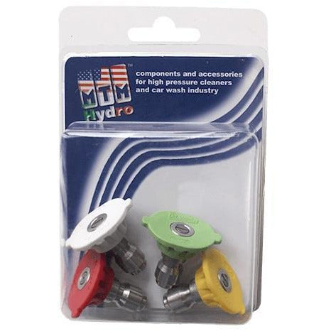 MTM Hydro 17.0156 QC Hydrojet SS 3.0 Power Washer Tips 4 Pack