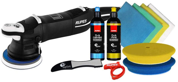 Rupes LHR15 Mark III Polisher Starter Kit | DA Buffer Pads & Polish