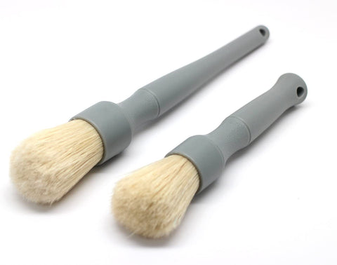 Detail Factory Boar Hair Detailing Brush Set, Comfortable Grip and Heavy-Duty Scrubbing for Interior, Exterior, Engine Bay, Wheels, Exhaust Tips, Textured Plastic