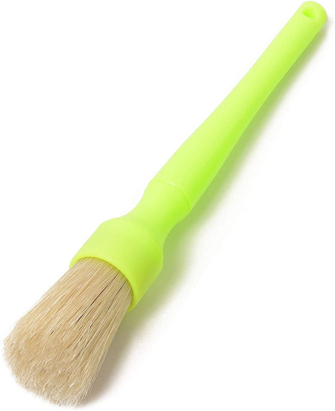 Grime Grabber Detailing Boar Hair Bristle Scrubbing Brushes for Automotive Interior and Exterior Cleaning (Large)