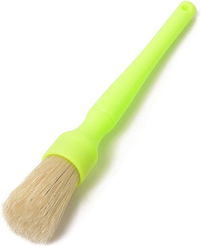 Grime Grabber Detailing Boar Hair Bristle Scrubbing Brushes for Automotive Interior and Exterior Cleaning (Large)