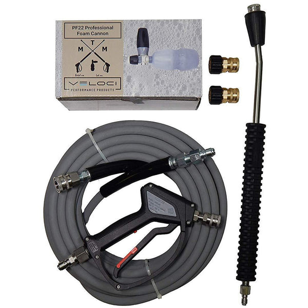 MTM Hydro Professional Kit #1 with SS Swivel, SGS28 Spray Gun, Non-Marking Hose, PF22 & SS Bent Lance