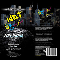 Street Legal Wet Tire Shine 12PACK Can 14 oz- Spraying tire Shine Maximum Protection Fast Dry - Non Splatter Shine Wheels Tire Care Long Lasting and Rain Resistant tire Rubber Moulding Bumpers