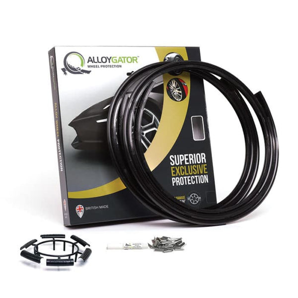 Set Of 4 Black AlloyGator Alloy Wheel Rim Protectors