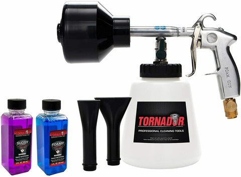 Tornador Z-011 Foam Gun Starter Kit with Foamy Interior Cleaner and Sudsy Exterior Cleaner